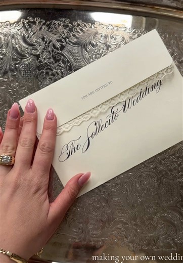 Truly had so much fun making my own invitations for my wedding 🤍🕊️ #weddinginvitation #wedding #stationary