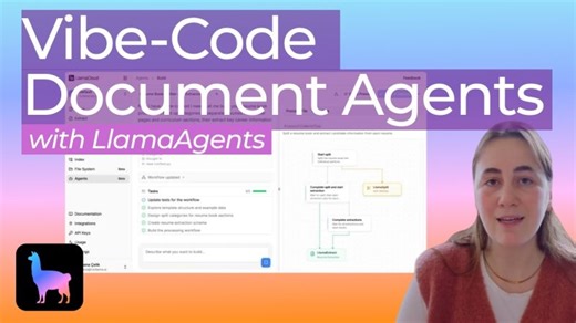 Vibe-Code a Document Agent with LlamaAgents | LlamaIndex