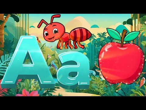Learn The ABC Phonic Song with APPLE as Your First Lesson-ABC Songs, ABCD, Nursery Rhymes, Baby Song