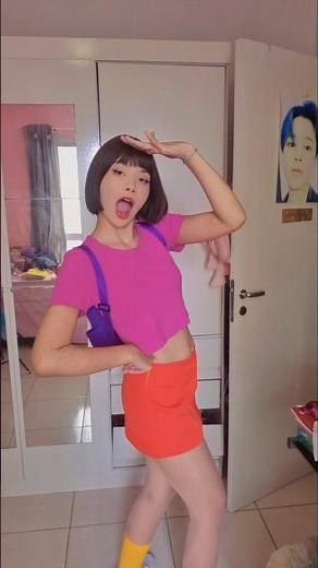 Dora dora dora the explorer 🌴 #cosplay #dora #makeup
