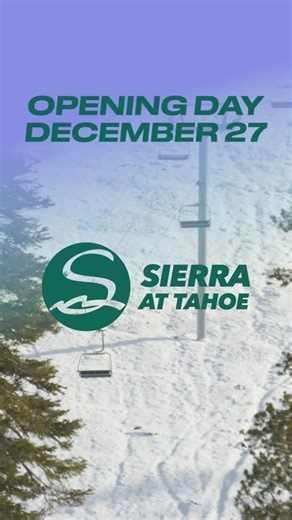 Sierra-at-Tahoe on Instagram: "It’s Instagram Official: Opening Day is set for this Saturday, December 27 🙌 With a significant holiday storm in the forecast ( @noaa is predicting several feet of new snow to fall between Wednesday - Friday) we’re stoked to welcome you back to Sierra. We plan on operating at least Easy Rider Express from 8:30 AM - 4 PM, conditions permitting, with limited edition Opening Day swag handouts, music from @josbeatz + hot apple cider samples from @marshall.medical.cent