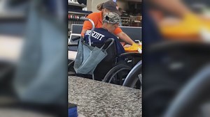 Endearing moment caught at Dallas Whataburger as employee cuts man’s food