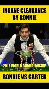 INSANE Clearance! 🤯 Ronnie O’Sullivan vs Ali Carter | 2012 World Championship 🎱🔥