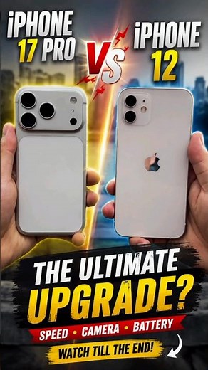 iPhone 17 Pro Max VS iPhone 12 🔥 Ultimate Upgrade Test! 📱⚡ #shorts