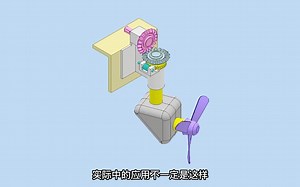 利用锥齿轮实现的风扇旋转机构，一起看看吧！