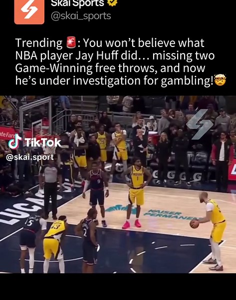 Jay Huff under investigation for gambling after missing TWO crucial free throws that could’ve won the game! 😱 The controversy has fans talking, did this miss cost his team the win on purpose? Sports betting and NBA scandals are trending topics, and this story has everyone on edge. From game-winning shots to gambling investigations, this is one NBA moment you can’t miss. NBA gambling scandal, Jay Huff missed free throws, NBA betting controversy, sports betting news, NBA game highlights, NBA dram