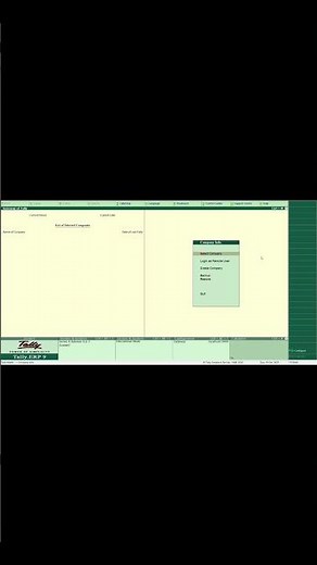 How to create company in tally ERP 9