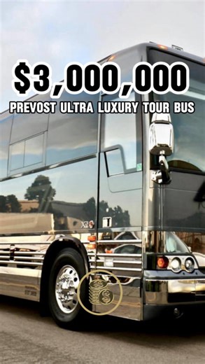 @rolls.world on Instagram: "A Prevost tour bus is a high-end motorcoach, favored by entertainers and luxury travelers, known for its robust stainless-steel construction, smooth ride, and luxurious custom interiors featuring kitchens, bedrooms, lounges, entertainment systems, and ample storage, offering unparalleled comfort and reliability for long-distance touring. Owned by Volvo, Prevost coaches, especially the X-Series (like the X3-45), provide exceptional spaciousness with high ceilings and p