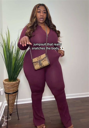 Flared Long Sleeve Sports Jumpsuit for Active Women