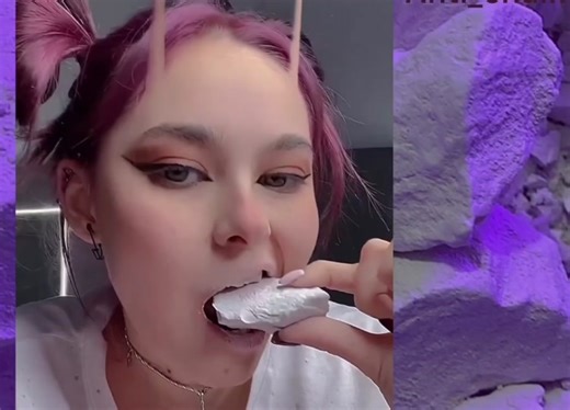 Crunchy ASMR Chalk Eating Video