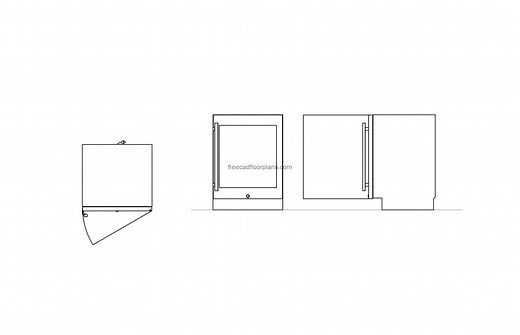 Wine Cooler - Free CAD Drawings