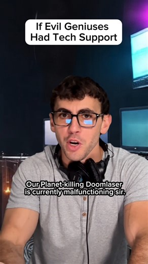 207K views · 8.6K reactions | If Evil Geniuses Had Tech Support | Lando Kalriz | Facebook