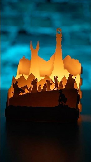 Lord of the Rings DIY Paper Lantern 🏮🧙‍♂️ #lordoftherings