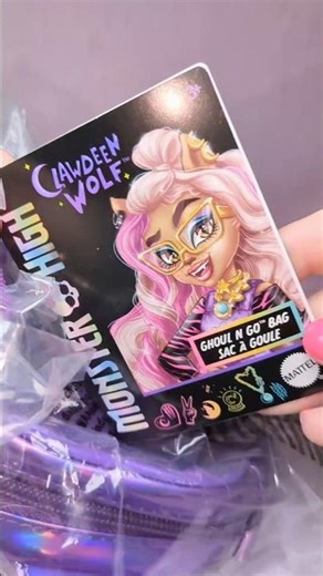 GHOUL N' GO BAG 🧚‍♀️✨ monster high spring break! #toyshorts #plushies #newtoys #asmrsounds #asmrhaul