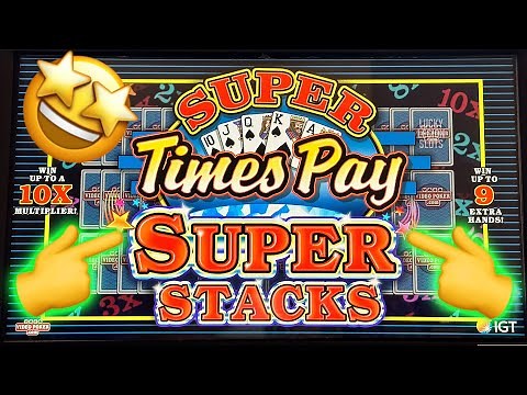 ⭐️ STP SUPER STACKS !!!⭐️ DOUBLE DOUBLE BONUS - Super Times Pay Video Poker Harrah’s SoCal
