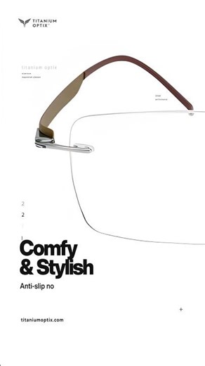 Rimless titanium rectangle frames: The weightless upgrade. #luxuryeyewear