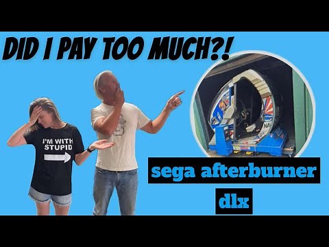 Sega 1987 Afterburner deluxe DLX arcade machine repair stored 30yrs resurrected as seen in T2 PART 1