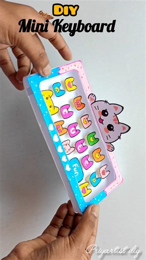 diy mini keyboard making ideas l #diyminikeyboard #origamicraft #papercraft #paperkeyboard #shorts