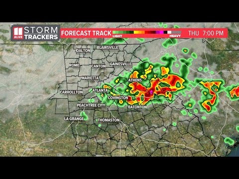 Live Radar | Tracking severe thunderstorms moving into metro Atlanta