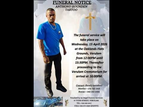 Anthony Gounden, Funeral