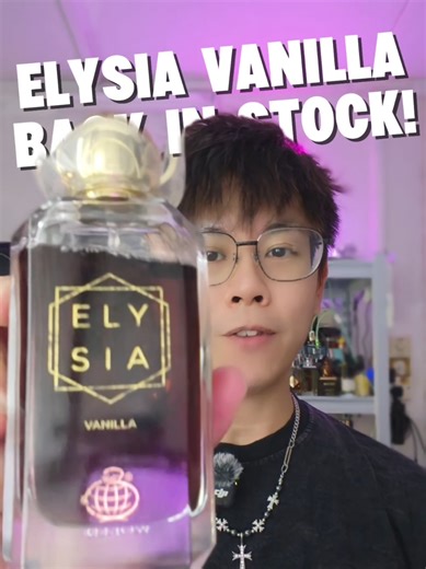 Review on Elysia Vanilla - One of the most affordable options to Vanilla 28. Slightly sweeter take on the OG with better performance. Maceration did help to improve the scent profile overall so check it out before it's gone again! @sensualscentssingapore @fragranceworldofficial #restock #smellgood #perfumetiktok #middleeastern #fragrancereview