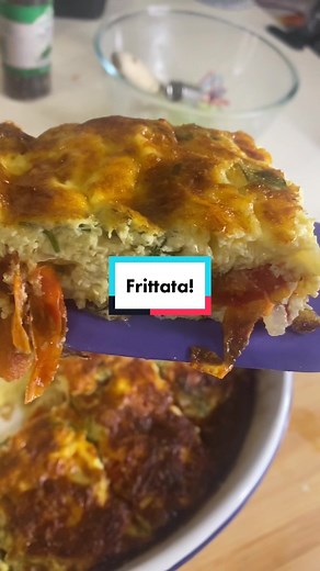 Here’s an easy, tasty #Frittata that you can use your leftover roast veg or use up what you’ve got like me! #MealPrep #HealthyFood #Foodtiktok #EasyRecipe #Lunch