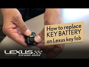 How to replace key battery on Lexus key fob | Lexus Stevens Creek