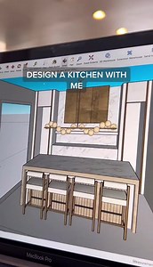 4K views · 124 reactions | Design a kitchen with me.✨ #sketchup #sketchup3d #sketchuppro #tutorial #interiordesign #renovation | Sketchup Model Free | Facebook