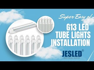 How to install the G13 led tube lights? It's super easy!