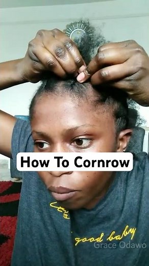 How to cornrow your own hair for beginners| Didi Inward Cornrow #naturalhairshorts #Cornrow4chair