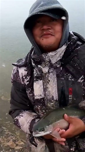 Fish Soup: Snow Fishing For Food At Aurora Reservoir: Big Healthy Rainbow Trout: #fishing #shorts