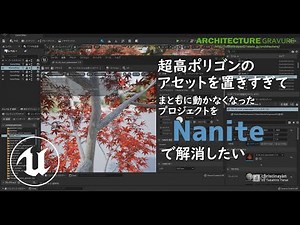 【UE5】超高ポリゴンのアセットを置きすぎて動かなくなったプロジェクトをNaniteで解消したい