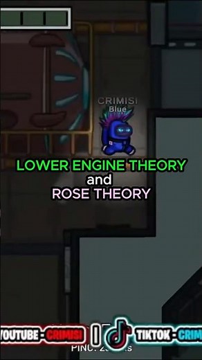Rose Theory 😂 and Crimisi's Lower engine theory on Among Us #game #gameplay #smart #crimisi #crimsi