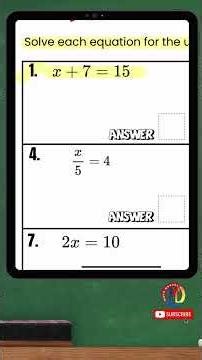 HOT TAKE! This is a lot easier than you think! Solving one-step equations.