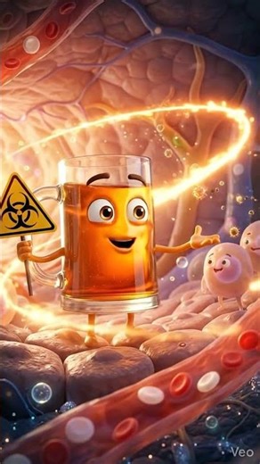 Effect of strong alcohol on liver and brain