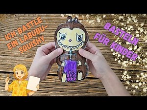 Labubu-Papier-Squishy selber machen 💖 Perfektes DIY Geschenk oder Deko!