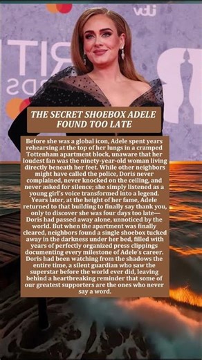 THE SECRET SHOEBOX ADELE FOUND TOO LATE