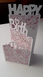 Card Happy Birthday Cutting File SVG DXF, Birthday Card, Birthday, Folding Card, Flowers, Cut, Paper Card, Laser, Svg Dxf Fcm Eps Pdf - Etsy