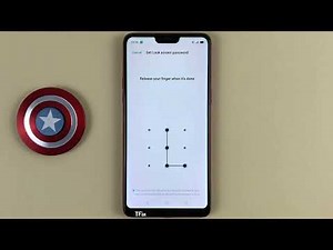 How to set pattern, fingerprint, face password on OPPO F7 Android 10