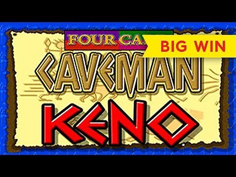 Four Card Caveman Keno - BIG WIN, AWESOME!