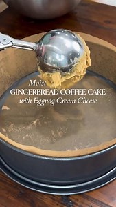 This gingerbread coffee cake is pure holiday comfort. Spiced gingerbread cake layered with an eggnog cream cheese filling and finished with a thick streusel topping. Soft, cozy, and perfect for slow mornings or holiday brunch. ✨ Comment RECIPE and I’ll send you the printable details. #Gingerbreadcoffeecake #coffeecake #eggnog #cakerecipe #holidaybaking #bakingfromscratch #thebakefeed #feedfeed #f52grams #forkyeah https://thesaltycooker.com/gingerbread-coffee-cake-with-eggnog-cream-cheese-layer-a