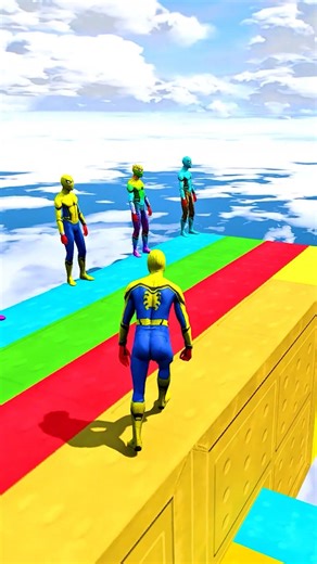 스파이더맨 낙하산 없이 점프함… 현실이면 바로 끝 💀🤣 ep. 5 #짧은