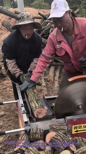 Satisfying Log Cutting with Circular Saw Machine