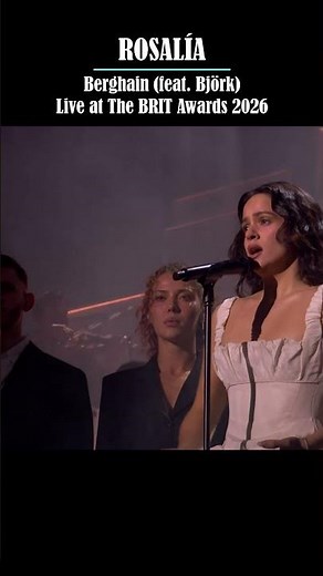 ROSALÍA — Berghain (feat. Björk) | Live at The BRIT Awards 2026 (Pt. 2) #music #livemusic #rosalia