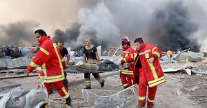 Two explosions rock the city of Beirut, Lebanon