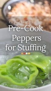 Pre-cooking your peppers is a smart idea. It will cut down on baking time so you can have dinner on the table quicker! Comment 👉 “recipe” and I’ll DM it to you. I can’t wait for you to see what a time saver this is! #makeittonight #easyrecipe #precookpeppers #stuffedpeppers #peppers https://thecookful.com/pre-cook-not-pre-cook-question/ | Cook the Story