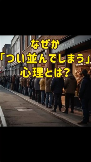 人はなぜ「つい並んでしまう」のか？行列心理の不思議