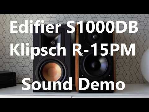 Edifier S1000DB vs Klipsch R-15PM || Sound Demo w/ Bass Test