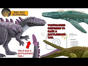 new Jurassic world survival toy leaks torvosaurus has a rattlesnake tail let me rant about the toy l