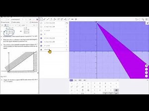 linear inequalities using geogebra classic graphing software